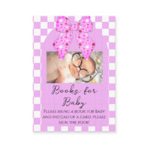 Roze polka stip linten gingang baby shower