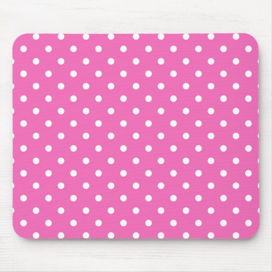 roze polka stippen muismat (Voorkant)