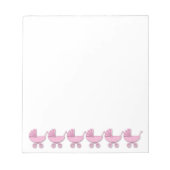 roze polka stippen notitieblok (Voorkant)