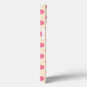 Roze polka-stippen op roomkleurige Hoesje-Mate iPh Case-Mate iPhone Case (Achterkant / Rechts)