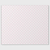 Roze Polka stippen patronen in roze achtergrond Cadeaupapier (Vlak)