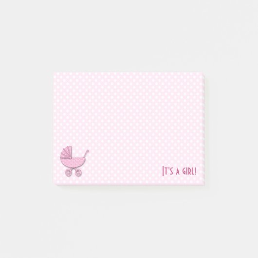roze polka stippen post-it® notes (Voorkant)