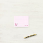 roze polka stippen post-it® notes (Op bureau)