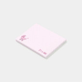 roze polka stippen post-it® notes (Schuin)