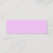 Roze Polkadot Profile Card Mini Visitekaartje (Achterkant)