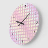 Roze Polkadots Klok (Hoek)