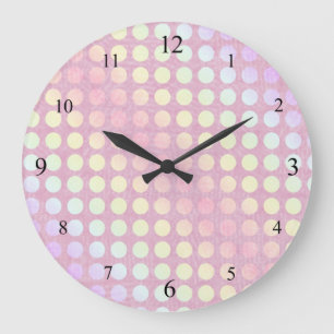 Roze Polkadots Klok