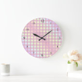 Roze Polkadots Klok (Huis)