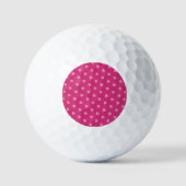 Roze Polkadots-Seashells- Golfballen (Voorkant)
