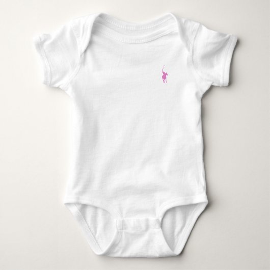 Roze polospeler romper (Voorkant)
