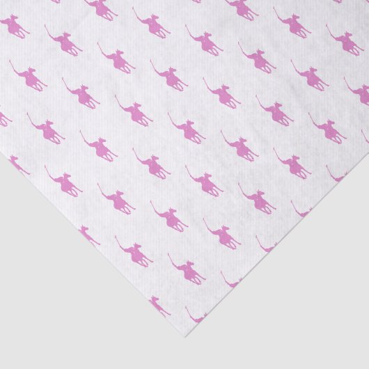 Roze polospeler tissuepapier (Detail)