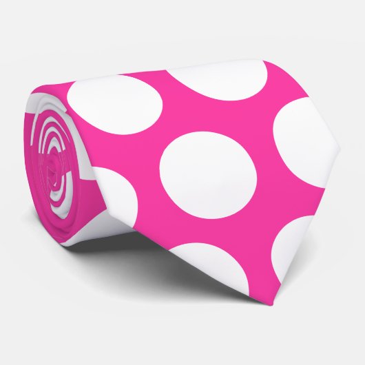 roze pols punk stropdas (Opgerold)