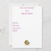 Roze poly-a-dot poel kaart (Achterkant)