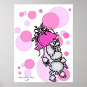 Roze poly-a-dot poel poster (Voorkant)