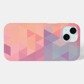 Roze polygons Case-Mate iPhone case (Achterkant (horizontaal))