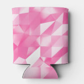 Roze polygoonachtergrond: abstracte 3D-rendering Blikjeskoeler (Achterkant)