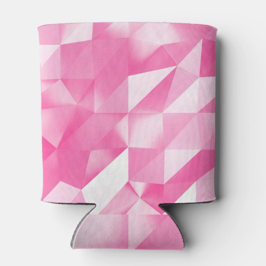 Roze polygoonachtergrond: abstracte 3D-rendering Blikjeskoeler (Achterkant)