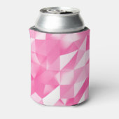 Roze polygoonachtergrond: abstracte 3D-rendering Blikjeskoeler (Blikje Achterkant)