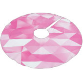 Roze polygoonachtergrond: abstracte 3D-rendering Kerstboom Rok (Gekanteld)