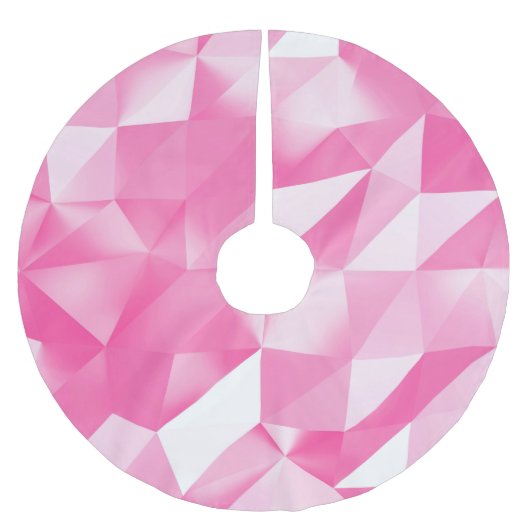 Roze polygoonachtergrond: abstracte 3D-rendering Kerstboom Rok (Voorkant)