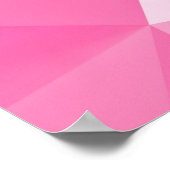 Roze polygoonachtergrond: abstracte 3D-rendering Poster (Hoek)