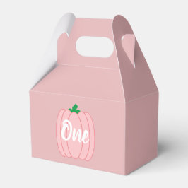 Roze pomkin 1st Birthday Bedankdoosjes