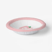 Roze pomkin 1st Birthday Papieren Kommen (Gebogen)