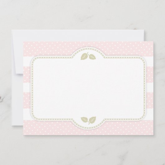 Roze pomkin Baby shower Dank u wel Bedankkaart (Achterkant)