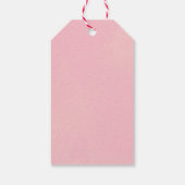Roze pomkin Baby shower Dank u wel Cadeaulabel (Achterkant)