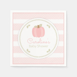 Roze pomkin Baby shower Napkin Servet