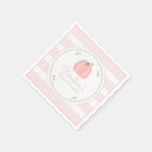 Roze pomkin Baby shower Napkin Servet (Hoek)