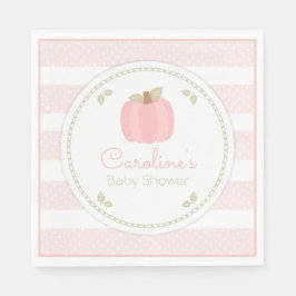 Roze pomkin Baby shower Napkin Servet