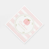 Roze pomkin Baby shower Napkin Servet (Hoek)
