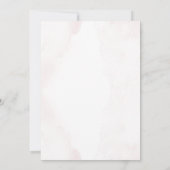 Roze pomkin Baby shower Uitnodiging (Achterkant)