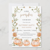 Roze pomkin Baby shower Uitnodiging (Voorkant)