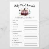 Roze pomkin Baby Word Scramble Game (Voorkant)