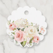 Roze pomkin Girl Baby shower Dank u wel Bedankjes Labels (Achterkant)