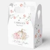 Roze pomkin Girl Baby shower Favor Box Bedankdoosjes (Geopend)