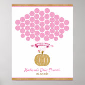Roze pomkin Guest Book-page gouddouche Poster (Voorkant)