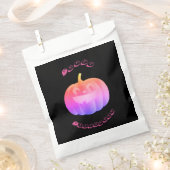 Roze pomkin Halloween Bedankzakje (Geknipt)