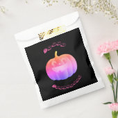 Roze pomkin Halloween Bedankzakje (Gezegeld)