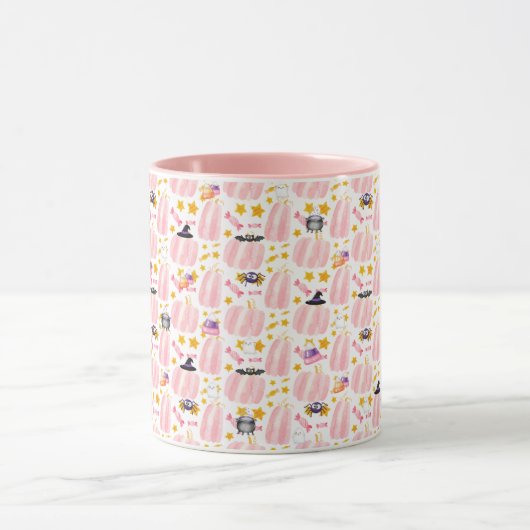 Roze pomkin Halloween Mok (Midden)