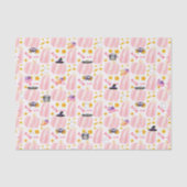 Roze pomkin Halloween Tissuepapier (Voorkant)