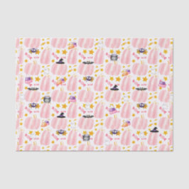 Roze pomkin Halloween Tissuepapier