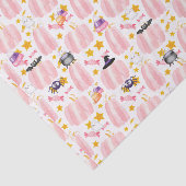 Roze pomkin Halloween Tissuepapier (Detail)