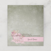 Roze pomkin Harvest Herfst - Place Card Plaatskaartje (Buitenkant ongevouwen)