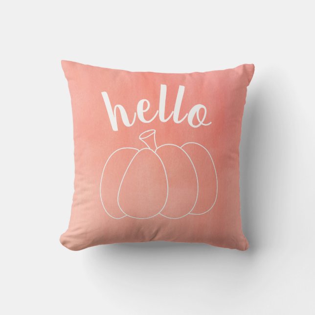 Roze pomkin Pillow Kussen (Voorkant)