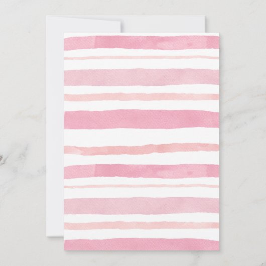 Roze pomkin Truck Girl Baby shower Invitation Kaart (Achterkant)