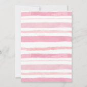 Roze pomkin Truck Girl Birthday Invitation Kaart (Achterkant)