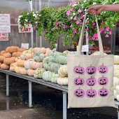 Roze pomkins tote bag